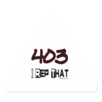 I Rep That 403 Area Code Sticker
