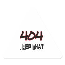 I Rep That 404 Area Code Triangle Stickers