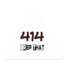 I Rep That 414 Area Code Stickers