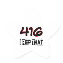 I Rep That 416 Area Code Sticker