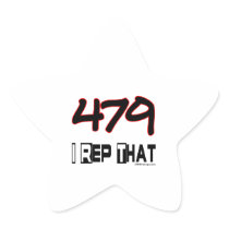 I Rep That 479 Area Code Sticker