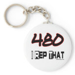 I Rep That 480 Area Code Keychain