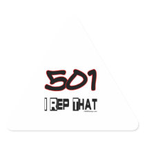 I Rep That 501 Area Code Stickers
