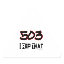 I Rep That 503 Area Code Sticker