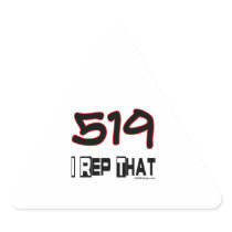 I Rep That 519 Area Code Sticker