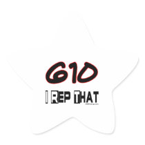 I Rep That 610 Area Code Star Stickers