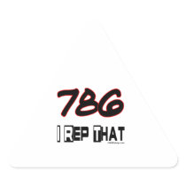 I Rep That 786 Area Code Sticker