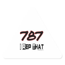 I Rep That 787 Area Code Stickers