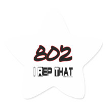 I Rep That 802 Area Code Stickers