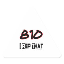 I Rep That 810 Area Code Triangle Sticker