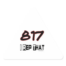 I Rep That 817 Area Code Sticker