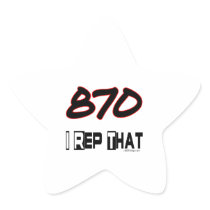 I Rep That 870 Area Code Stickers