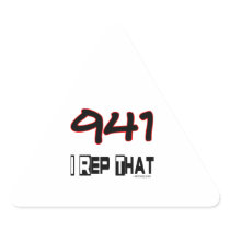 I Rep That 941 Area Code Triangle Sticker