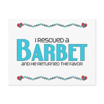 I Rescued a Barbet (Male Dog) Post Cards