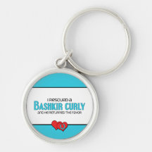 I Rescued a Bashkir Curly (Male Horse) Key Chain