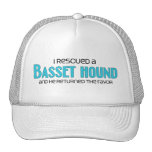 I Rescued a Basset Hound (Male Dog) Mesh Hats