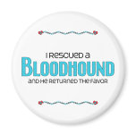 I Rescued a Bloodhound (Male Dog) Refrigerator Magnet