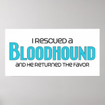 I Rescued a Bloodhound (Male Dog) Posters