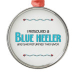 I Rescued a Blue Heeler (Female Dog) ornaments