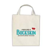 I Rescued a Buckskin (Male Horse) Canvas Bag