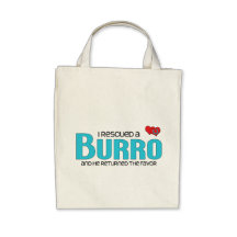 I Rescued a Burro (Male Burro) Tote Bags