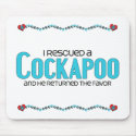 I Rescued a Cockapoo (Male) Dog Adoption Design mousepads