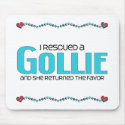 I Rescued a Gollie (Female) Dog Adoption Design mousepads