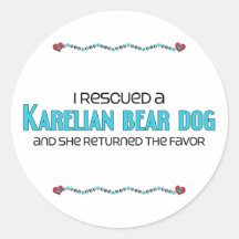 I Rescued a Karelian Bear Dog (Female Dog) Stickers