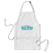 I Rescued a Maltipoo (Female) Dog Adoption Design Aprons