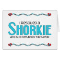 I Rescued a Shorkie (Female) Dog Adoption Design cards