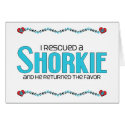 I Rescued a Shorkie (Male) Dog Adoption Design cards