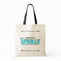 I Rescued a Sprollie (Male) Dog Adoption Design bags