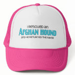 I Rescued an Afghan Hound (Male Dog) hats