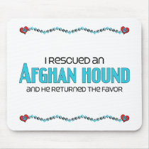 I Rescued an Afghan Hound (Male Dog) Mousemat