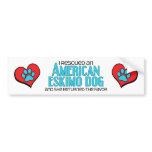 I Rescued an American Eskimo Dog (Female Dog) Bumper Sticker