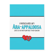 I Rescued an Ara-Appaloosa (Female Horse) Post Cards