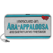 I Rescued an Ara-Appaloosa (Female Horse) Portable Speaker