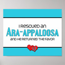 I Rescued an Ara-Appaloosa (Male Horse) Print