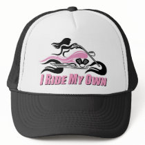 I Ride My Own w/ Pink Accents Mesh Hats