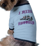 I Ride Shotgun pet clothing