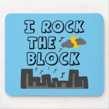 I Rock The Block Mouse Mat