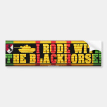 I Rode With the Blackhorse M48A3 Bumper Sticker