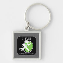 i Run Because Non-Hodgkin's Lymphoma Matters Key Chain
