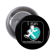 i Run Because Scleroderma Matters Pinback Buttons