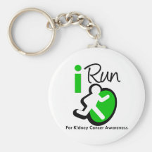 I Run For Kidney Cancer Awareness Keychains
