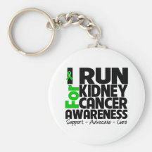 I Run For Kidney Cancer Awareness v2 Key Chain