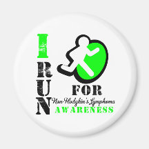 I Run For Non Hodgkins Lymphoma Awareness Magnets