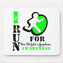 I Run For Non Hodgkins Lymphoma Awareness Mouse Pad