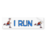 i run man bumper sticker