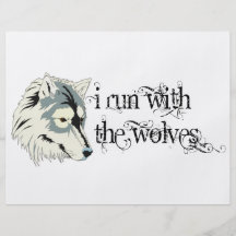 I Run With The Wolves -- Vampires Full Color Flyer
